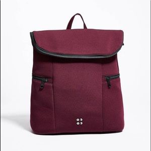 Sweat Betty All Sport Backpack in Oxblood color